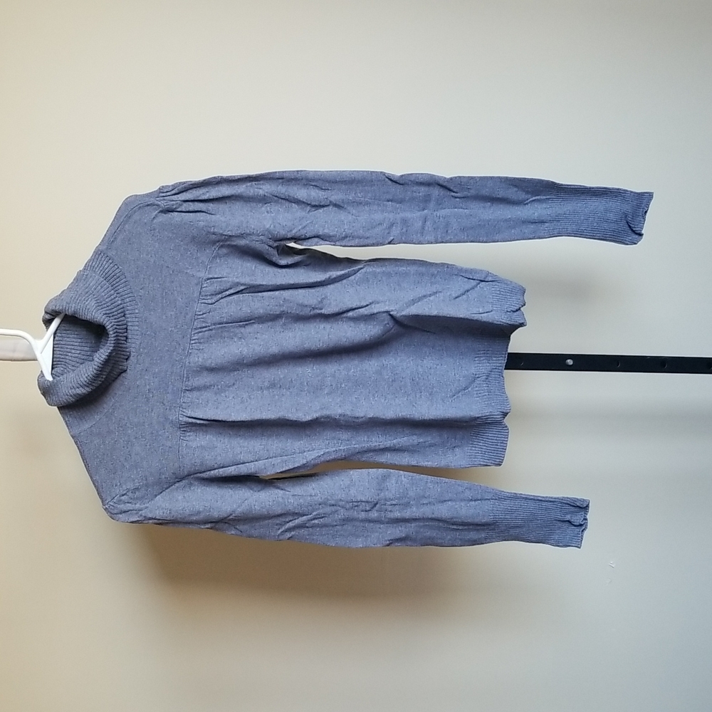 a.n.a Womens Soft Turtleneck Gray Sweater - Small